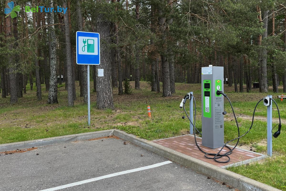 Rest in Belarus - Country complex Viliya Park - Parking lot
