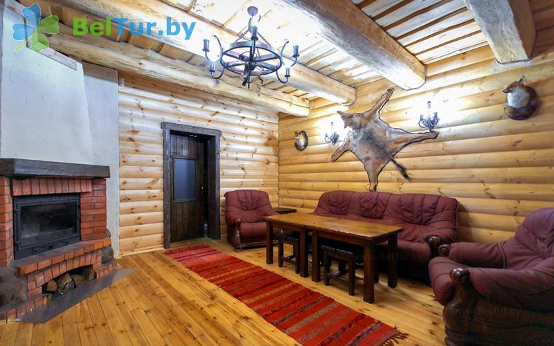 Rest in Belarus - recreation center Bobrovaja hata - house for 6 people (cottage Volchij log) 