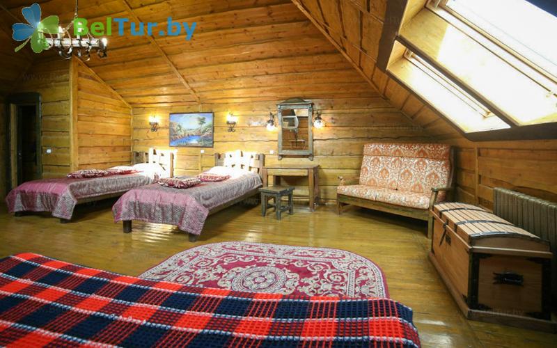 Rest in Belarus - recreation center Bobrovaja hata - house for 6 people (cottage Volchij log) 