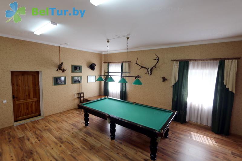 Rest in Belarus - hunter's house Gluhariny tok - Billiards