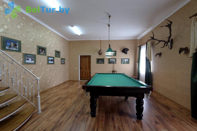 Rest in Belarus - hunter's house Gluhariny tok - Billiards