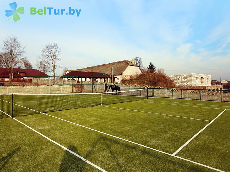 Rest in Belarus - farmstead Karolinsky folvarok Tyzengauza - Tennis court