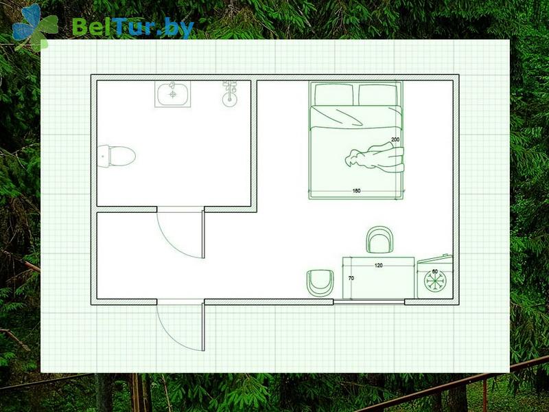 Rest in Belarus - recreation center Zhukov lug - 1-room double (house 11) 