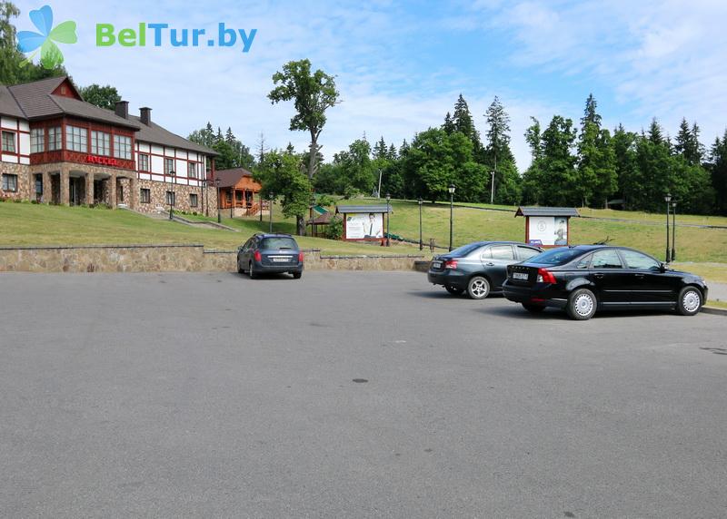 Rest in Belarus - ski sports complex Logoisk - Parking lot