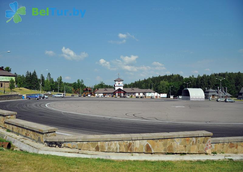 Rest in Belarus - ski sports complex Logoisk - Parking lot