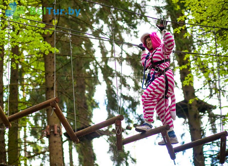 Rest in Belarus - ski sports complex Logoisk - Rope town