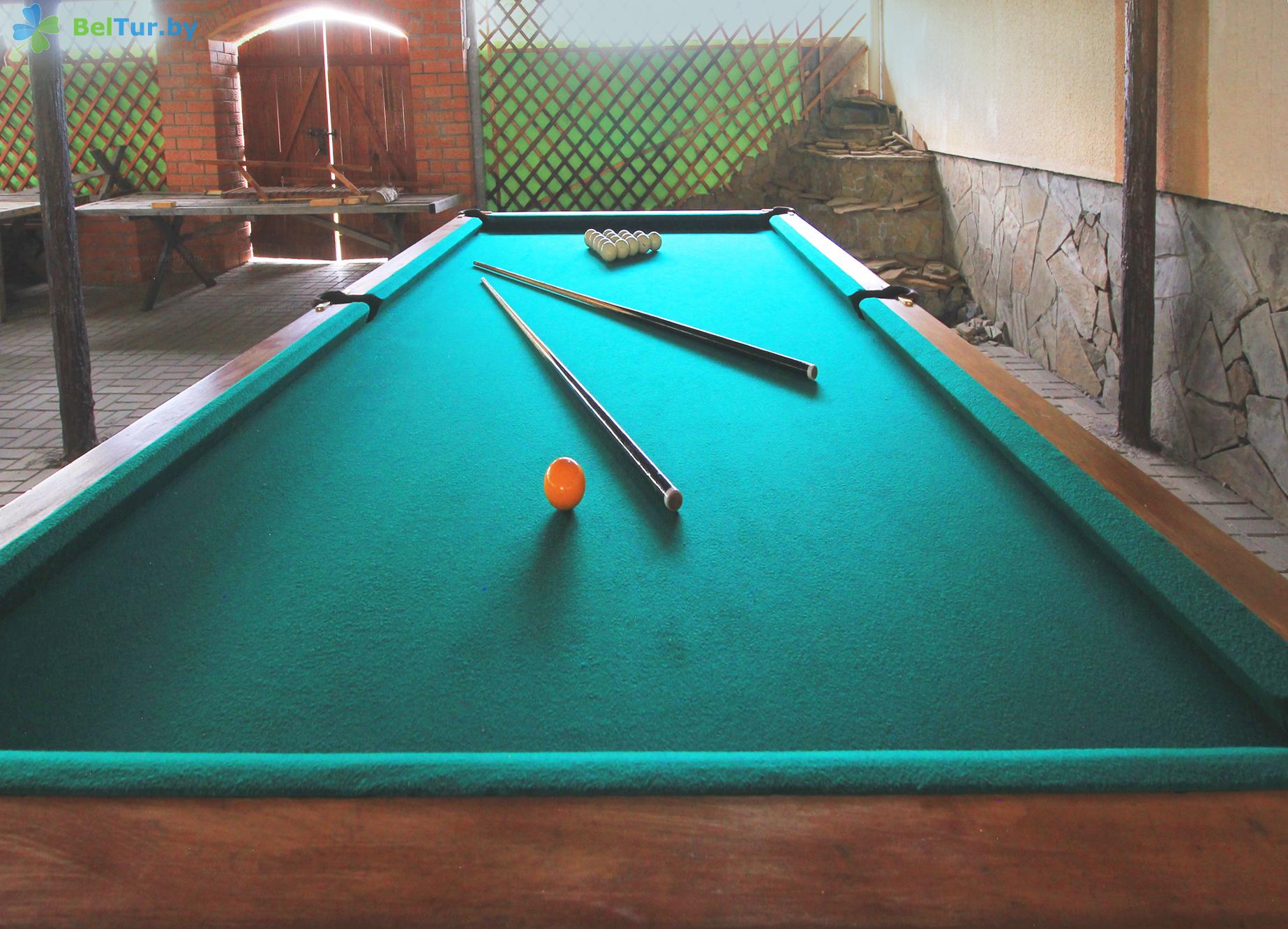 Rest in Belarus - hotel M 10 - Billiards