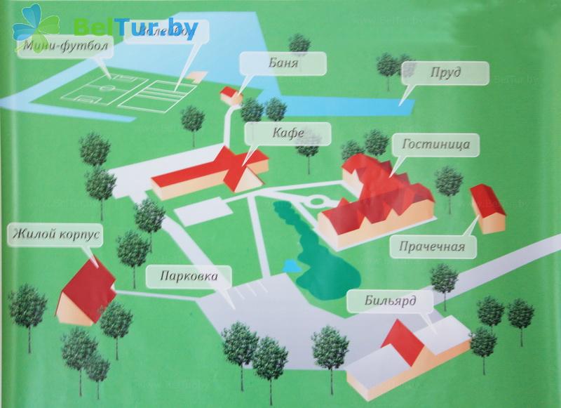 Rest in Belarus - recreation center Park hotel Format - Scheme of territory