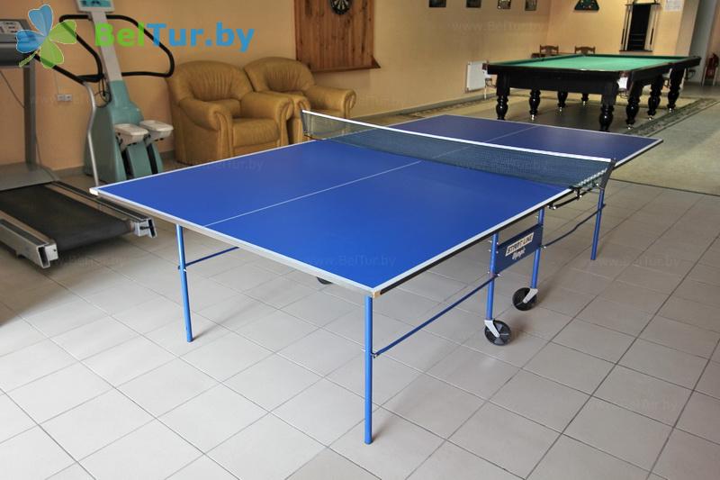 Rest in Belarus - hotel complex Kamenyuki - Table tennis (Ping-pong)