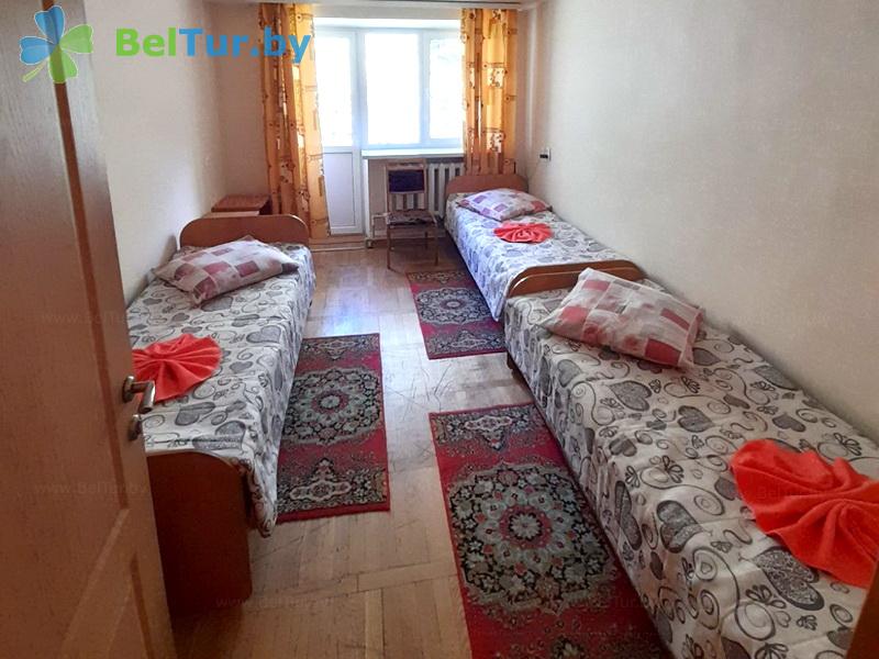 Rest in Belarus - recreation center Lesnaya polyana - 1-room in a block for 3 people (living building 1) 